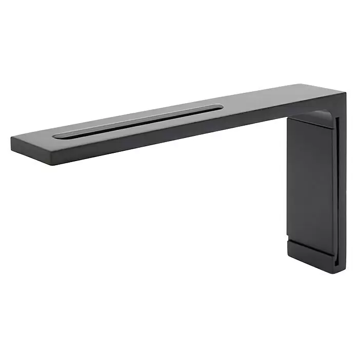 Wandträger - 1 Stk., Schwarz, Länge: 11,5 cm - Diagonale Ansicht