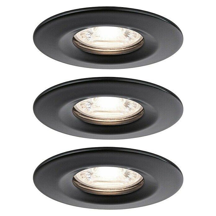 Paulmann Set okruglih ugradbenih LED svjetiljki Nova Mini Coin  (4 W, Ø x V: 6,6 x 3 cm, 3 Kom.) | BAUHAUS