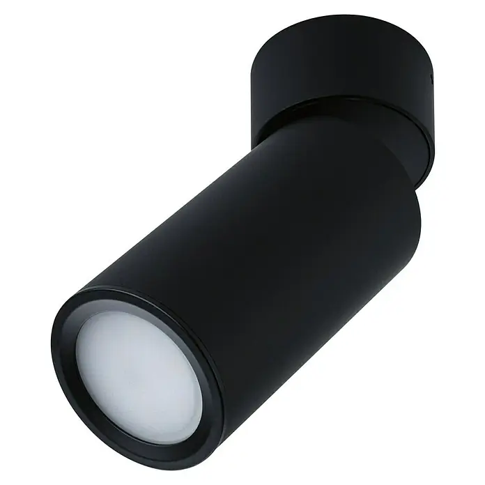 Paulmann LED-Deckenleuchte Turnal Coin - 6 W, Schwarz matt, 1 Stk. - Nahaufnahme einer modernen schwarzen Deckenleuchte, ideal für stilvolle Innenräume.