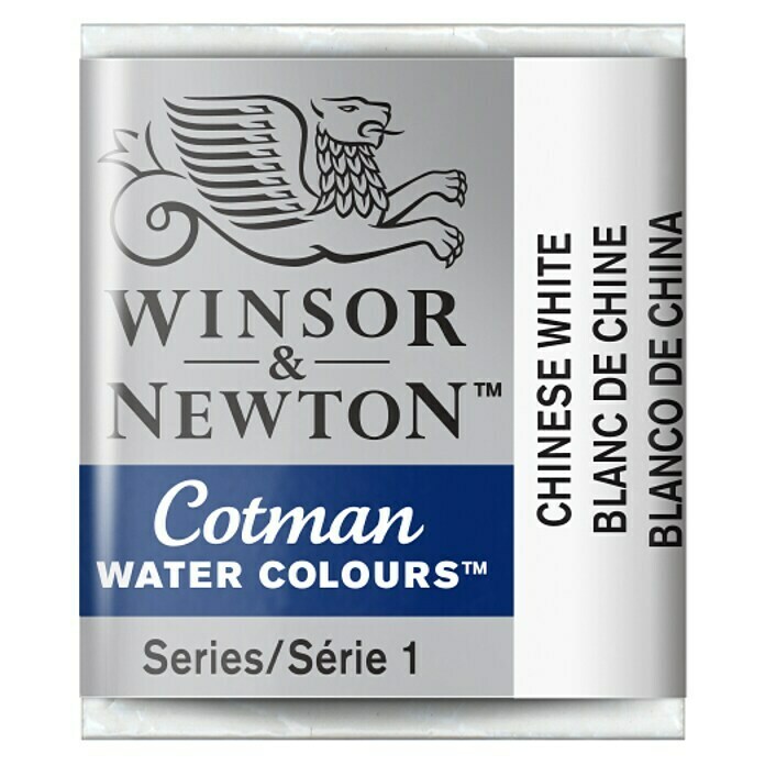 Winsor & Newton Cotman AquarellfarbeChinesisch Weiß, Topf Front View