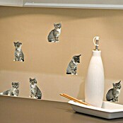 Adhesivos decorativos (Gatos, 11 x 10,5 cm)