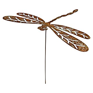 Dekoelement Libelle (Braun, Cortenstahl, L x B x H: 68 x 50 x 60 cm)