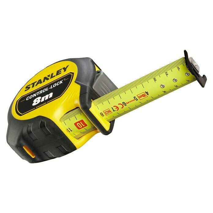 Stanley Metar s kočnicom Control Lock  (Duljina trake za mjerenje: 8 m, Sa zaustavnom napravom) | BAUHAUS