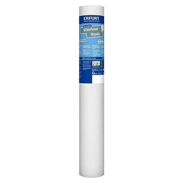 Erfurt Vliestapete Vliesfaser Ready301, Uni, 10,05 x 0,53 m