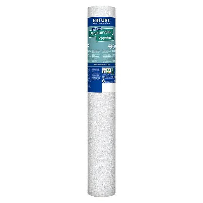 Erfurt Vliestapete Strukturvlies Premium - 504, Uni, 10,05 x 0,53 m - Erfurt Strukturvlies Premium Tapete.