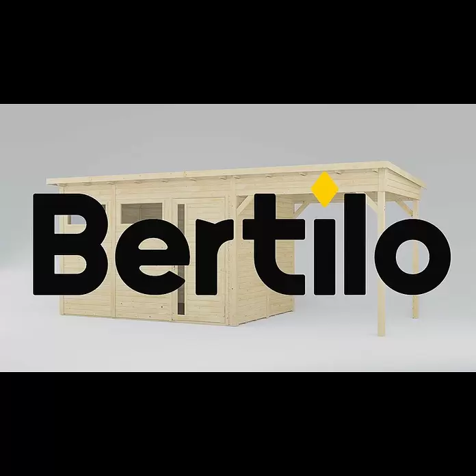 Bertilo Gerätehaus Pentus 3 Lounge - Außenmaß inkl. Dachüberstand (B x T): 581 x 265 cm, Holz, Hellgrau - Bertilo Pentus 3 Lounge easy element system 0 1