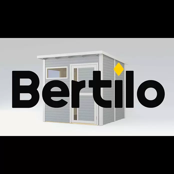 Bertilo Gerätehaus Pentus 2 - Außenmaß inkl. Dachüberstand (B x T): 247 x 265 cm, Holz, Natur - Bertilo Pentus 2 hellgrau easy element system 0 1