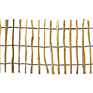 Staketenzaun (L x H: 500 x 90 cm, Haselnuss)