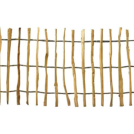 Staketenzaun (L x H: 500 x 90 cm, Haselnuss)