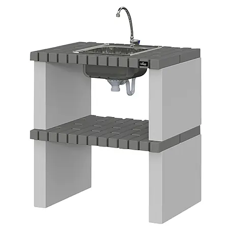 Collippo Alvor Mesa de barbacoa con fregadero para barbacoa
