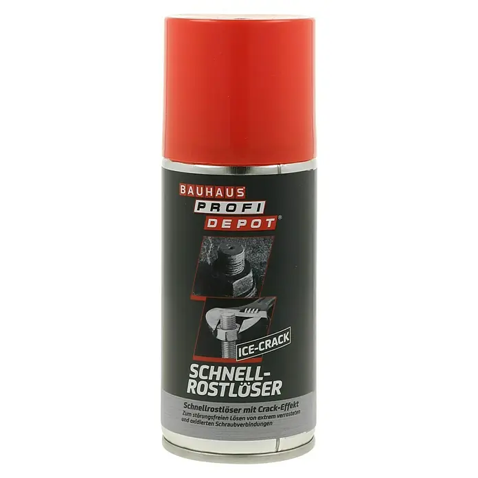 Profi Depot Rostlöser Ice Crack - 150 ml - Produktbild: Eine Dose Bauhaus Profi Depot Schnell-Rostlöser mit Eis-Crack-Effekt zur einfachen Entfernung von Rost.