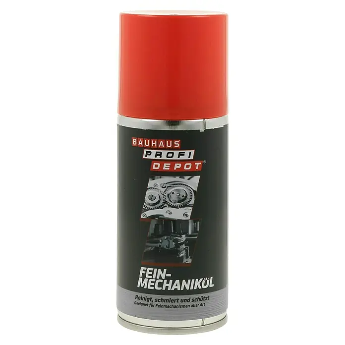 Profi Depot Feinmechaniköl - 150 ml - Dose Feinmechaniköl von Bauhaus Profi Depot, ideal zur Reinigung, Schmierung und zum Schutz feiner Mechanismen aller Art.