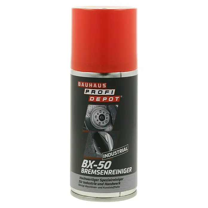 Profi Depot Bremsenreiniger BX-50 - 150 ml - Abbildung einer Dose BX-50 Bremsenreiniger von Bauhaus Profi Depot, ein Spezialreiniger für Industrie und Handwerk.