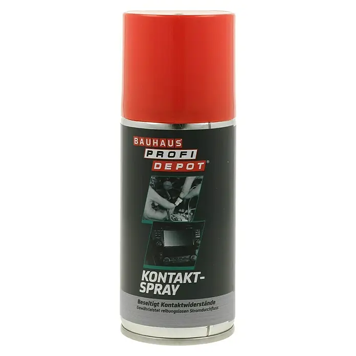 Profi Depot Kontaktspray - 150 ml - Ein Dose Kontaktspray von Bauhaus Profi Depot zur Beseitigung von Kontaktwiderständen für reibungslosen Stromfluss.