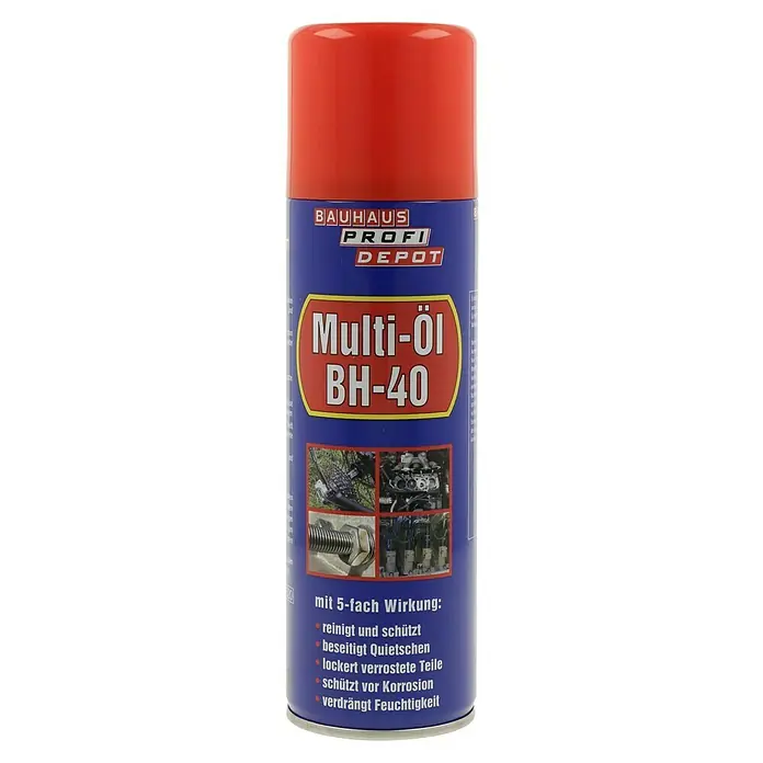 Profi Depot Multiöl BH-40 - 300 ml - Dose Multi-Öl BH-40 von Bauhaus Profi Depot, ein vielseitiges Öl für Reinigung, Schutz und Wartung.