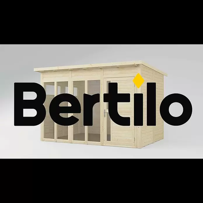 Bertilo Gartenhaus Pentus 3 Office - Außenmaß inkl. Dachüberstand (B x T): 359 x 265 cm, Holz, Anthrazit - Bertilo Pentus 3 Office easy element system 0 1