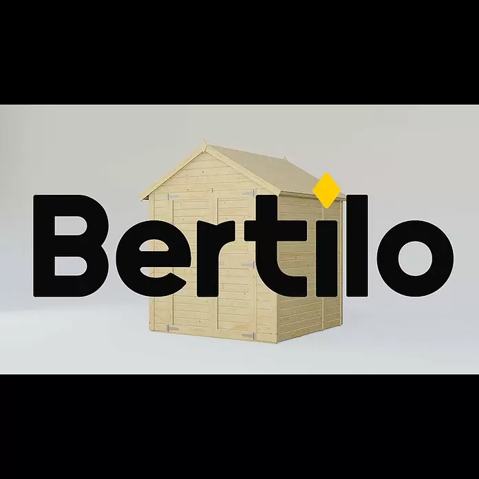 Bertilo Gerätehaus Sylt 2 - Außenmaß inkl. Dachüberstand (B x T): 202 x 191 cm, Holz, Natur - Bertilo Sylt 2 unpehandelt 1 01