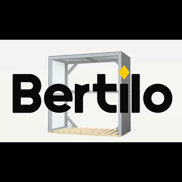 Bertilo Kaminholzregal HPL Fire 2 - 151 x 76 x 154 cm, Holz, Anthrazit/Hellgrau - Bertilo HPL Fire 2 anthrazit easy element system 0 1