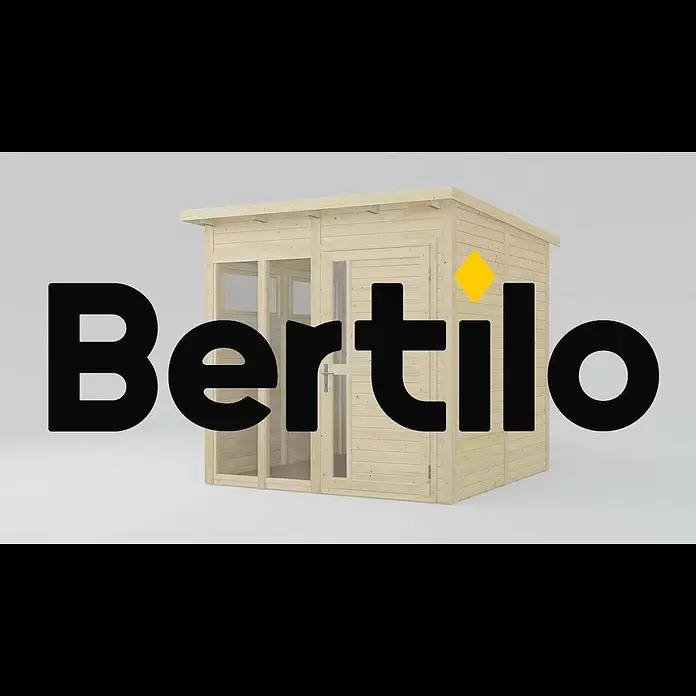 Bertilo Gerätehaus Pentus 2 Lux - Außenmaß inkl. Dachüberstand (B x T): 247 x 265 cm, Holz, Anthrazitgrau - Bertilo Pentus 2 Office easy element system 1 0 3