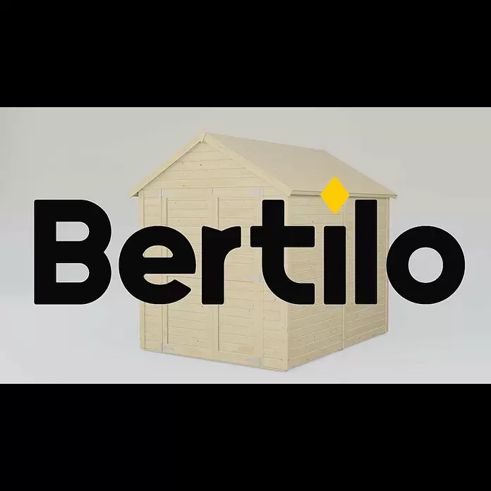 Bertilo Gerätehaus Sylt 3 - Außenmaß inkl. Dachüberstand (B x T): 202 x 252 cm, Holz, Natur - Bertilo Sylt 3 easy element system 1 01