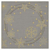 Duni Serviette (20 Stk., 33 x 33 cm, Star Shine, Grau) | BAUHAUS