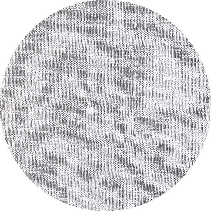 Estor plegable Paqueto Basic - An x Al: 150 x 175 cm, Blanco - Una imagen detallada de un patrón de tela circular, que muestra una textura tejida fina e intrincada.