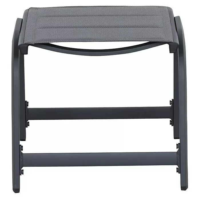 Siena Garden Tesoro GartenhockerB x T x H: 51 x 51 x 43 cm, Anthrazit