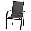 Siena Garden Stapelstuhl Tesoro (4 Stk., Ranotex®-Gewebe, Stapelbar, Anthrazit, B x T x H: 62,5 x 68 x 98 cm) | BAUHAUS