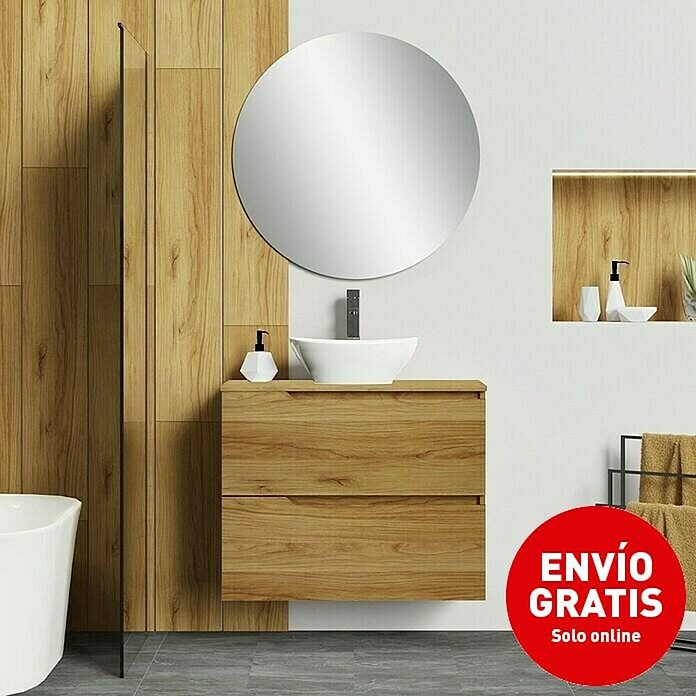 Artysan Conjunto de mueble de baño Zeus Top (Ancho: 80 cm, 4 pzs., Teka, Mate) | BAUHAUS