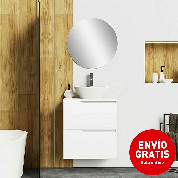 Artysan Conjunto de mueble de baño Zeus Top (Ancho: 60 cm, 4 pzs., Blanco, Mate) | BAUHAUS