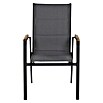 Siena Garden Stapelstuhl Tesoro (4 Stk., Ranotex®-Gewebe, Stapelbar, Anthrazit, B x T x H: 62,5 x 68 x 98 cm) | BAUHAUS