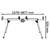 Bosch Professional Transport- & Arbeitstisch GTA 3800 (Arbeitshöhe: 824 mm, Traglast: 250 kg, Geeignet für: Kappsägen)