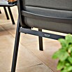 Siena Garden Stapelstuhl Tesoro (4 Stk., Ranotex®-Gewebe, Stapelbar, Anthrazit, B x T x H: 62,5 x 68 x 98 cm) | BAUHAUS
