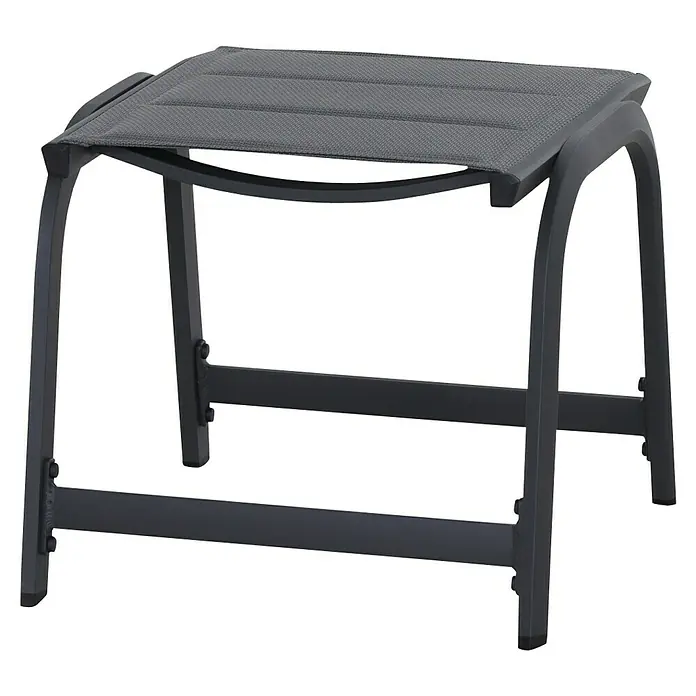 Siena Garden Tesoro GartenhockerB x T x H: 51 x 51 x 43 cm, Anthrazit