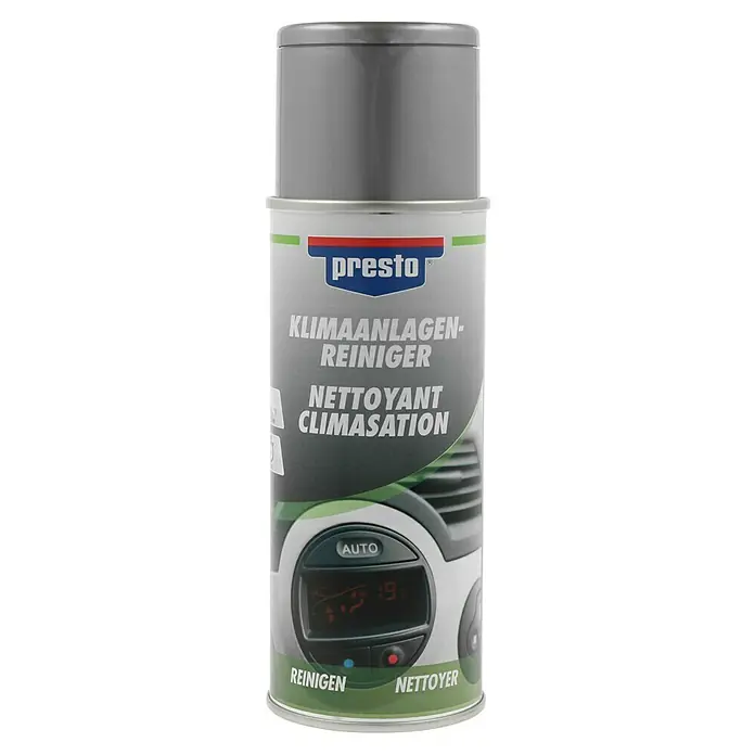Presto Klimaanlagen-Reiniger - 400 ml - Presto Klimaanlagen-Reiniger: Effektives Spray zur Reinigung und Desinfektion von Klimaanlagen. Beseitigt Gerüche und sorgt für frische Luft im Auto.
