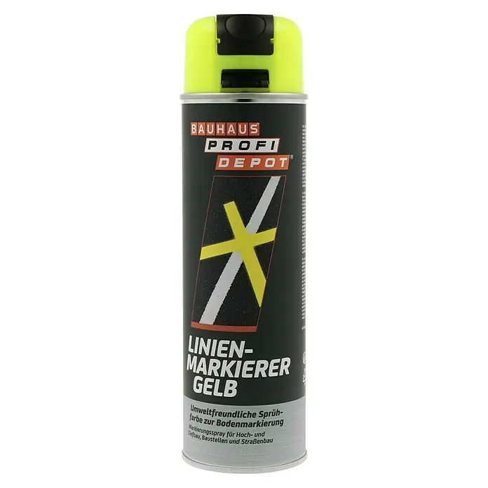 MOTIP Markierungsspray – Leuchtendes Neongelb, Made In Germany, 12 Dosen à 500 Ml