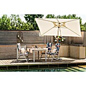 Doppler Alu Wood Marktschirm Ultra (Natur, Bespannungsmaß (L x B): 300 x 200 cm) | BAUHAUS