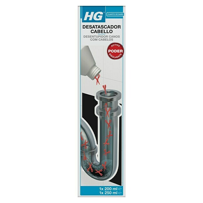 Desatascador de tuberías profesional extreme 1 litro HG •