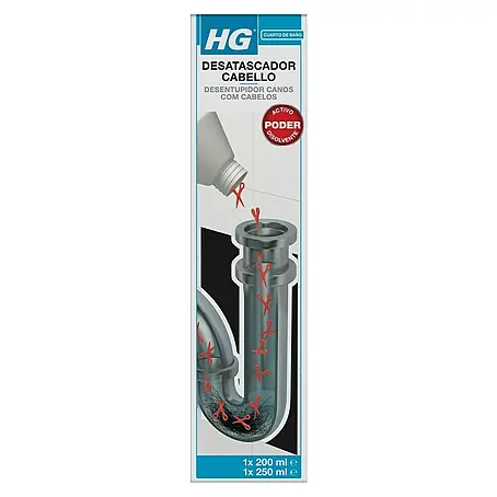 HG  Desatascador líquido de cabello