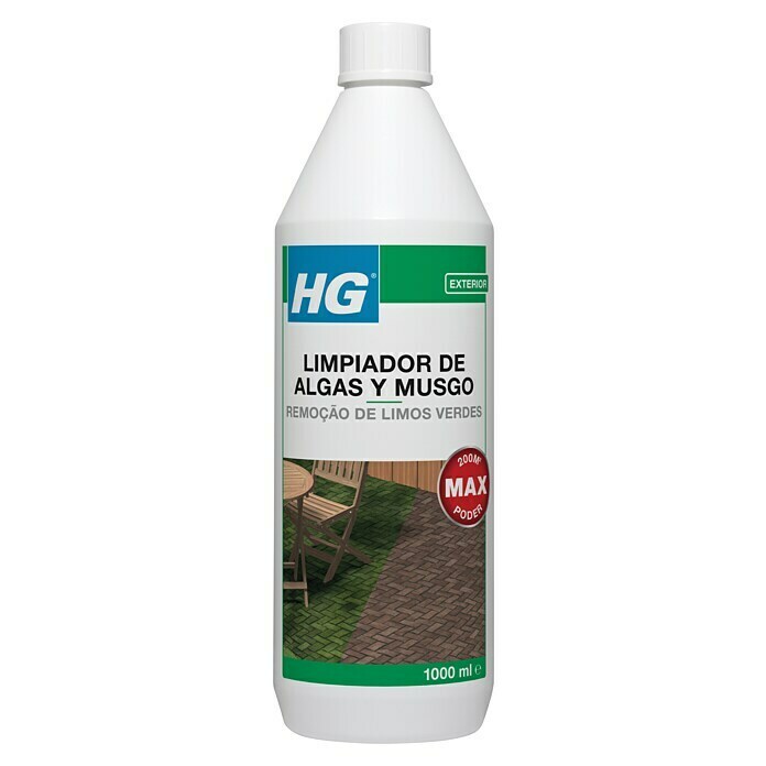 HG Eliminador de algas y musgo (1 l, Botella)