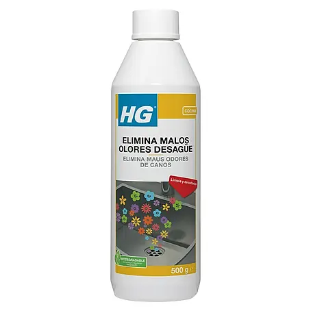 HG  Eliminador de olores en el desagüe