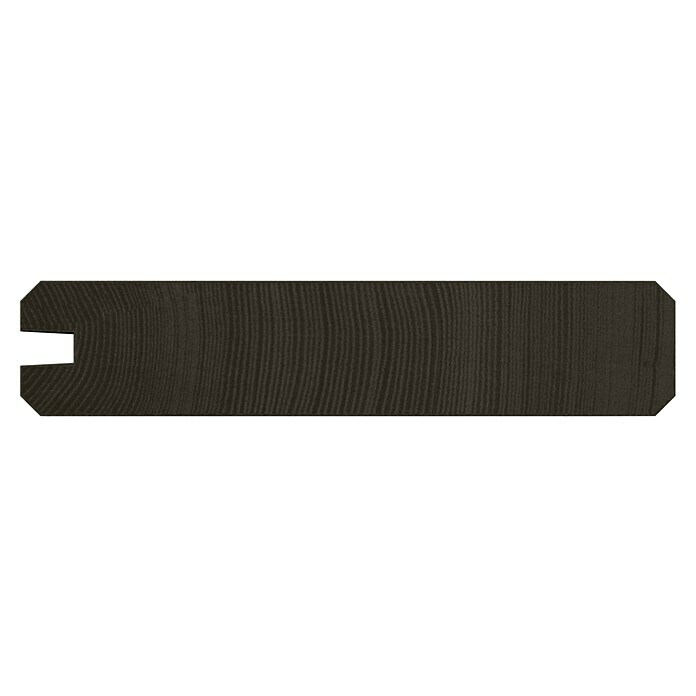 Eindprofiel plank Grenen (180 x 13,5 x 2,8 cm, Gespoten, Zwart) | BAUHAUS