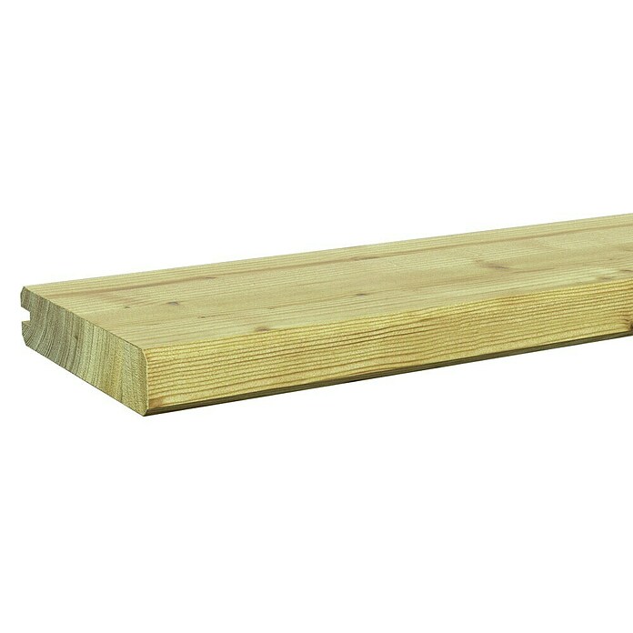 Eindprofiel plank Grenen (180 x 13,5 x 2,8 cm, Groen) | BAUHAUS