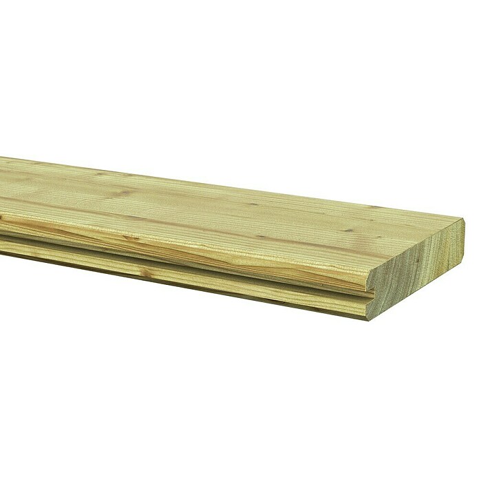 Eindprofiel plank Grenen (180 x 13,5 x 2,8 cm, Groen) | BAUHAUS