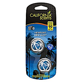 California Scents Autoduft Mini-Diffuser (Newport New Car, 90 Tage, 2 Stk.)