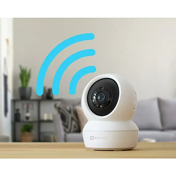 EZVIZ Überwachungskamera C6N-4MP - Nachtsichtreichweite: 10 m, Weiß - Intelligente EZVIZ-Überwachungskamera mit WLAN-Verbindung für den Innenbereich zur Sicherheit Ihres Zuhauses.