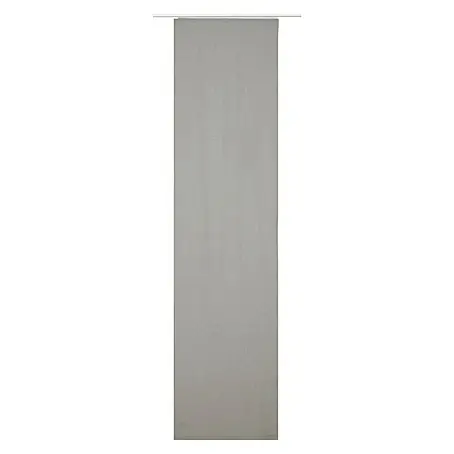 Set di 2 tende a pannello in microfibra, 245 x 60 cm (altezza x larghezza), bianco, tessuto oscurante, con guide di scorrimento e aste di contrappeso, 85600N2
