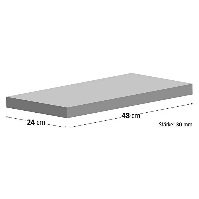 Terrassenplatte Latina48 x 24 x 3 cm, Muschelkalk, Beton