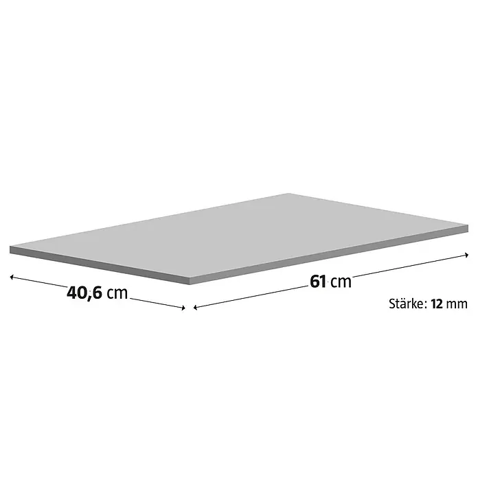 Antikmarmorfliese Travertin Chiaro - 40,6 x 61 cm, Beige, Matt - Produktbild einer Platte mit den Maßen 40,6 cm x 61 cm und einer Stärke von 12 mm.