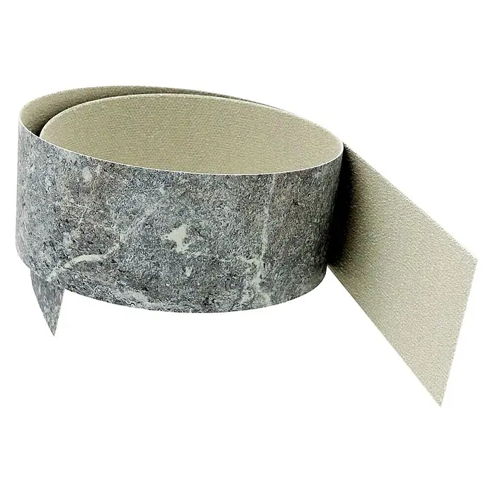 CUCINE Umleimer 3584 Remus Stone - L x H: 65 x 4,4 cm, 2 Stk. - Aufgerollte Bodenabschlussleiste mit Marmorstruktur und beiger Innenseite, ideal für einen stilvollen Übergang zwischen Boden und Wand.